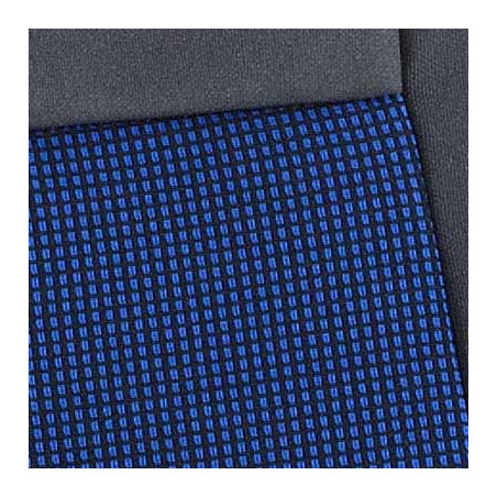 Housse de siège bleue sur-mesure