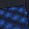 Housse de siège sur-mesure, damier bleu