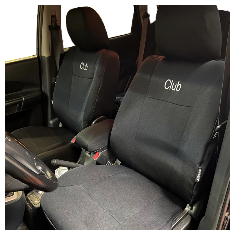 housse auto personnalisable noire