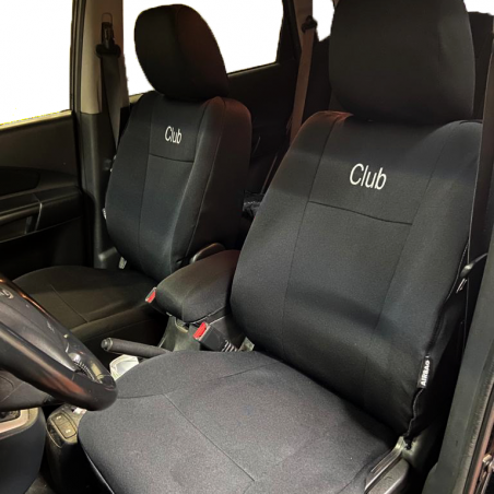 housse auto personnalisable noire