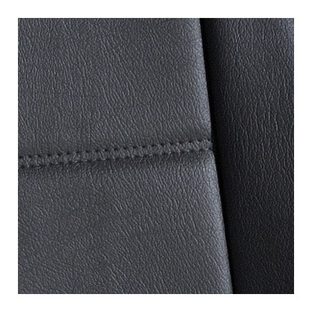 Gros plan Housse auto sur mesure GOLD (simili cuir anthracite)