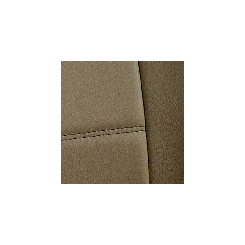 Gros plan Housse auto sur mesure GOLD (simili cuir beige)