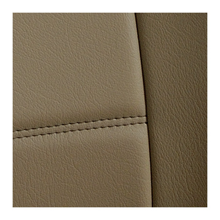 Gros plan Housse auto sur mesure GOLD (simili cuir beige)