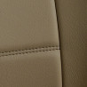 Gros plan Housse auto sur mesure GOLD (simili cuir beige)