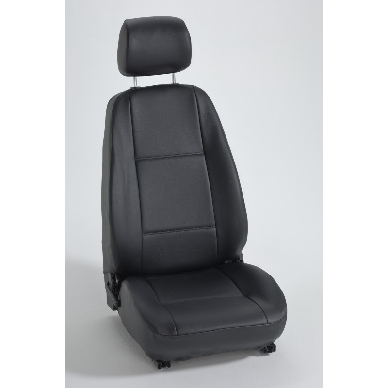 Housse auto sur mesure GOLD (simili cuir noir)
