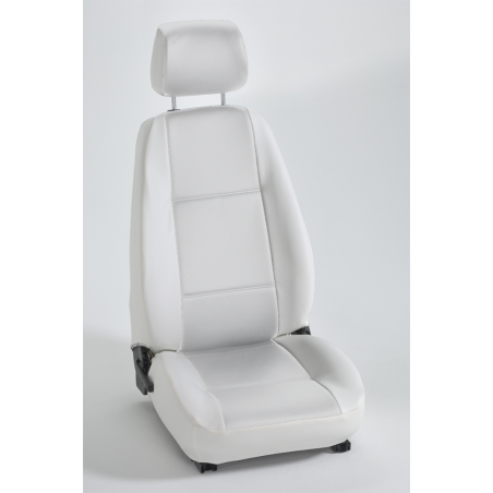 Housse auto sur mesure GOLD (simili cuir blanc)