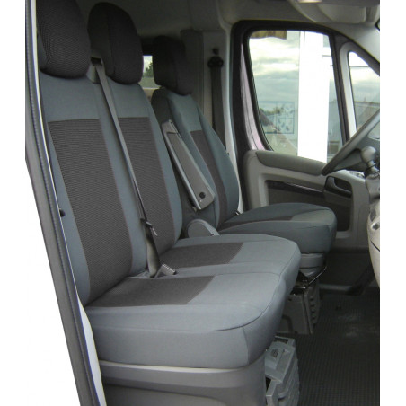 Housses damier sur-mesure pour sièges utilitaires