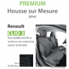 Housses sur-mesure pour siège Renault clio 3