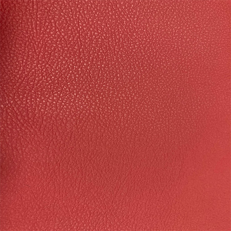 Gros plan Housse auto sur mesure GOLD (simili cuir rouge)